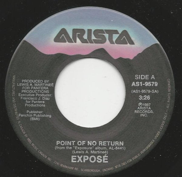 Exposé : Point Of No Return (7", Single)