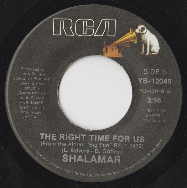 Shalamar : I Owe You One (7", Single)