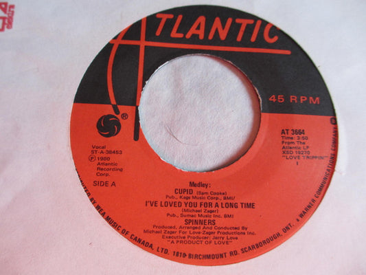 Spinners : (Medley) Cupid - I Loved You For A Long Time / Pipedream (7", Single)