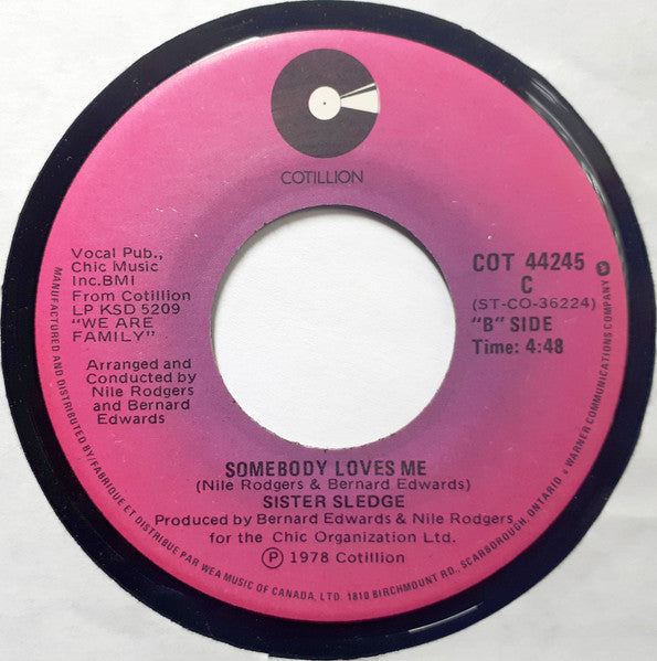 Sister Sledge : He's The Greatest Dancer (7", Single)
