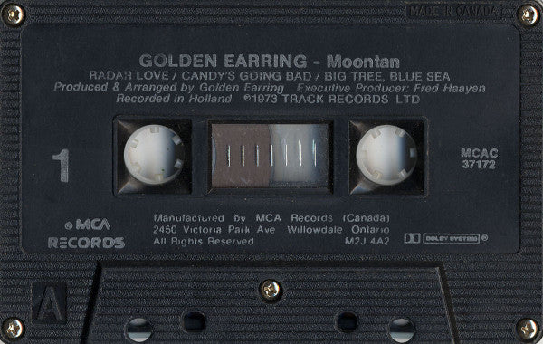 Golden Earring : Moontan (Cass, Album, RE, Dol)