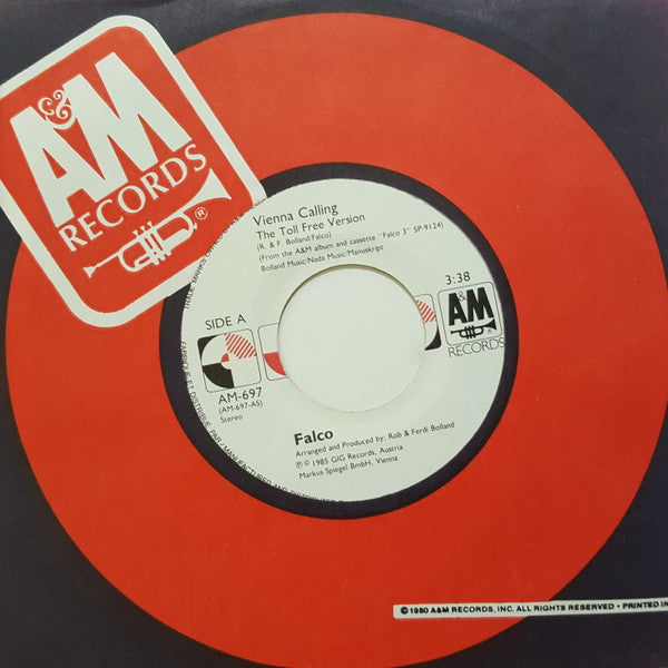 Falco : Vienna Calling (The Toll Free Version) (7", Single)