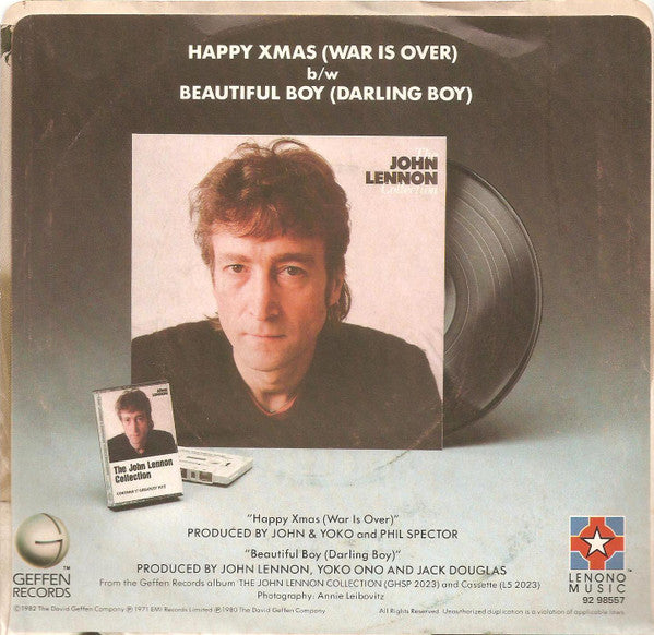 John Lennon : Happy Xmas (War Is Over) (7", Single, Tan)