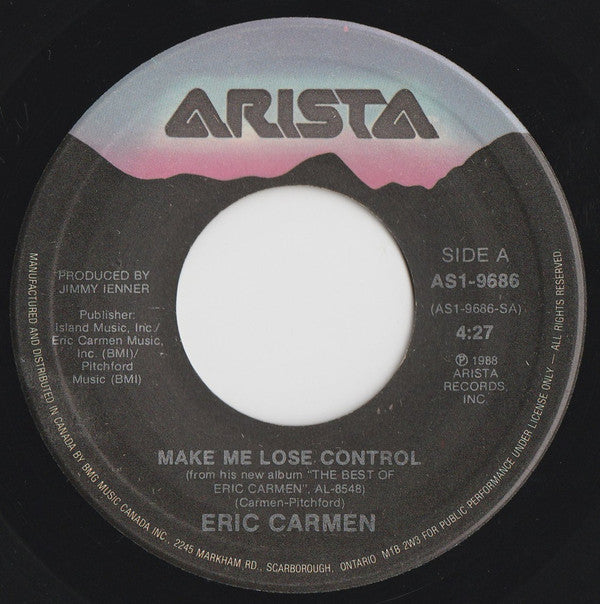 Eric Carmen : Make Me Lose Control (7", Single)