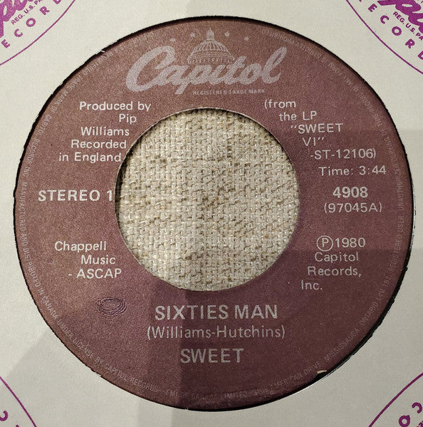 The Sweet : Sixties Man (7")