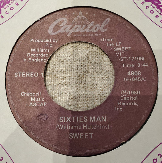 The Sweet : Sixties Man (7")