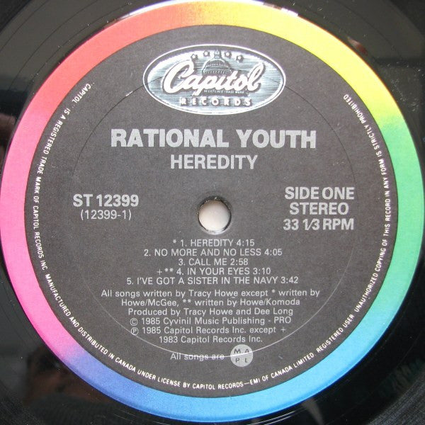 Rational Youth : Heredity (LP, Album)