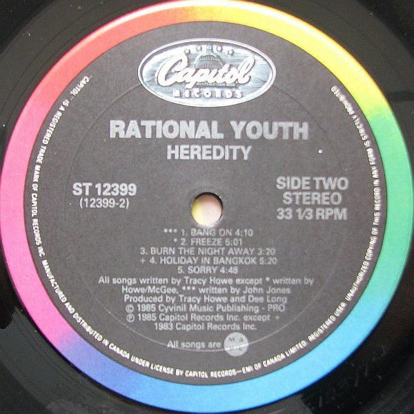 Rational Youth : Heredity (LP, Album)