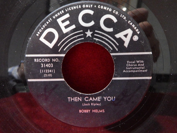 Bobby Helms : Yesterday's Champagne / Then Came You (7", Single, Mono)