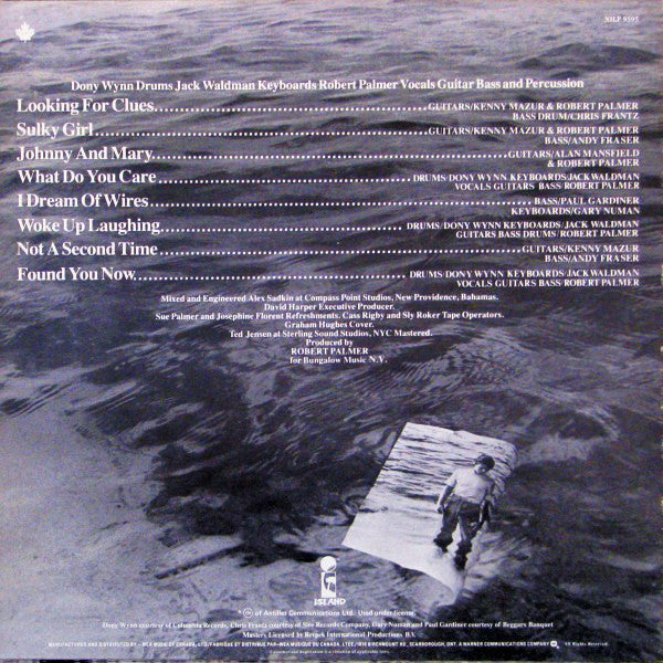 Robert Palmer : Clues (LP, Album, RE)