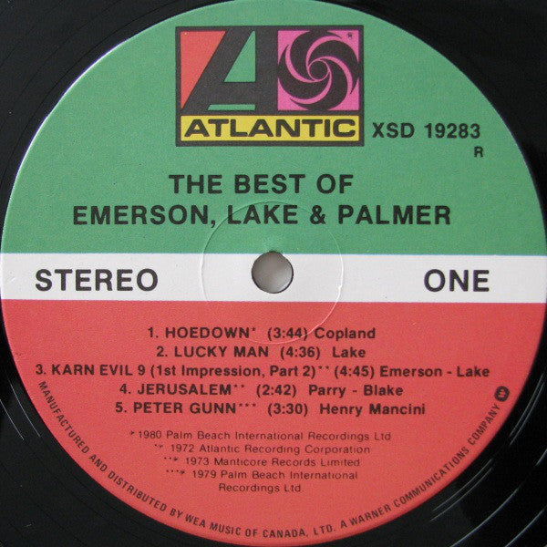 Emerson, Lake & Palmer : The Best Of Emerson Lake & Palmer (LP, Comp)
