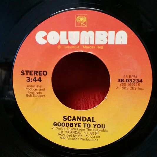 Scandal (4) : Goodbye To You (7", Single)