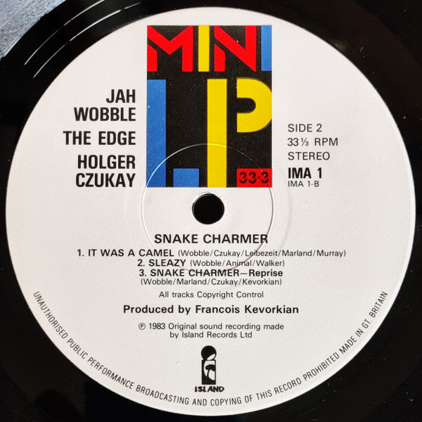 Jah Wobble, The Edge, Holger Czukay : Snake Charmer (LP, MiniAlbum)