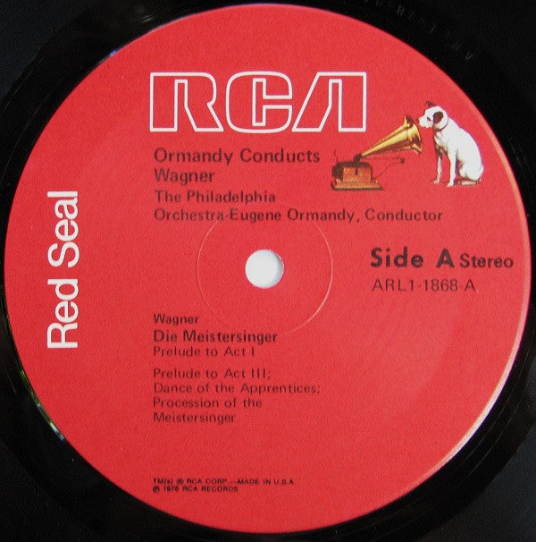 Richard Wagner, Eugene Ormandy, The Philadelphia Orchestra : Ormandy Conducts Wagner (LP, Album)