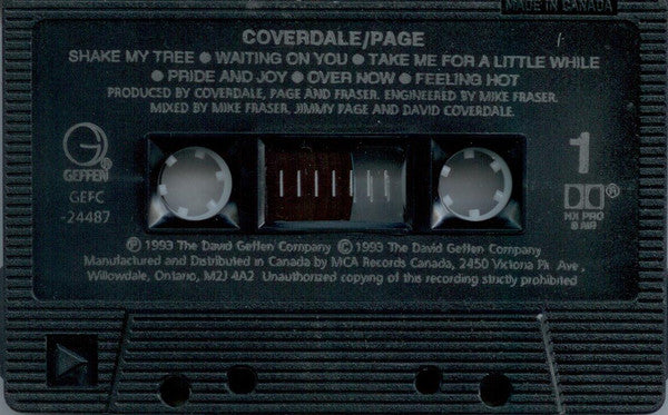 Coverdale Page : Coverdale • Page (Cass, Album, Dol)