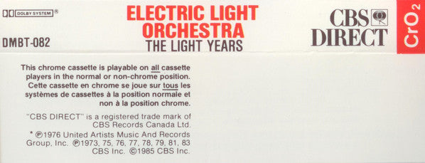 Electric Light Orchestra : The Light Years (Cass, Comp, CrO)