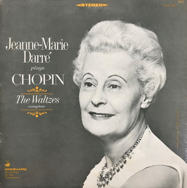 Jeanne-Marie Darré Plays Chopin* : The Waltzes (Complete) (LP, Bla)