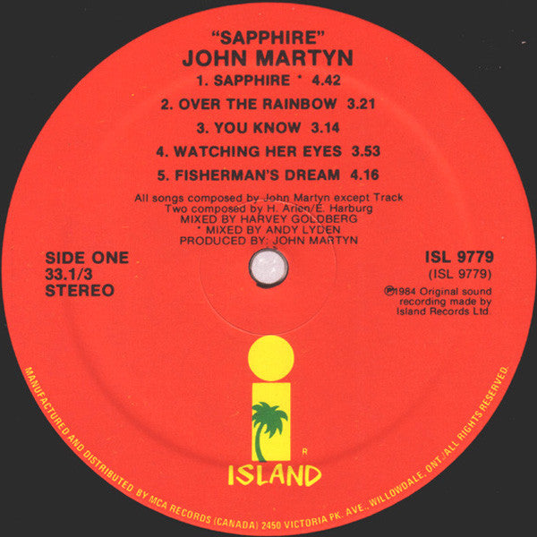 John Martyn : Sapphire (LP, Album)
