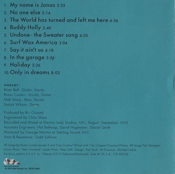 Weezer : Weezer (CD, Album, RP)