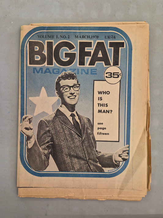 Big Fat Magazine — Vol. 1 No. 2 | March 1970 | MC5 | Chicago Seven | Underground Press