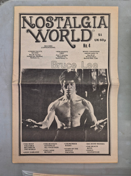 Nostalgia World Magazine — No. 4 | 1979 | Bruce Lee Cover