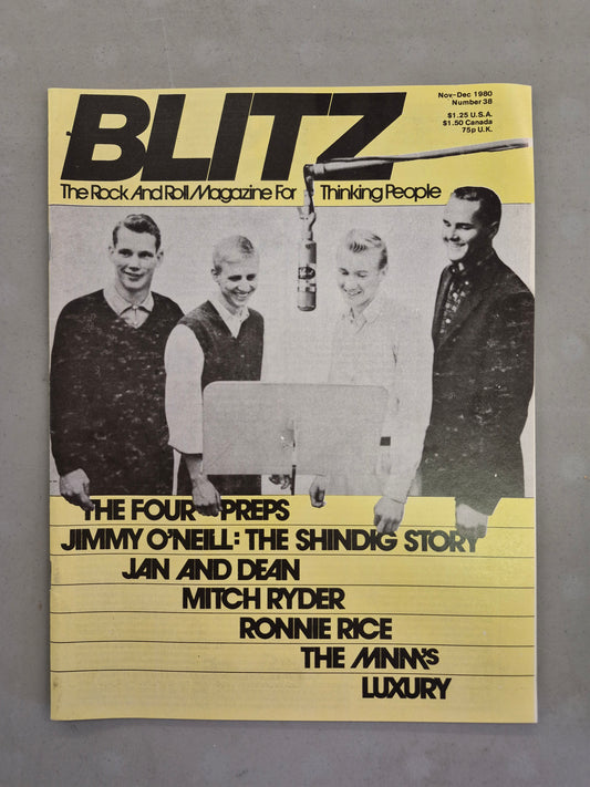 Blitz Magazine – Nov/Dec 1980, Issue #38 (The Four Preps Cover)