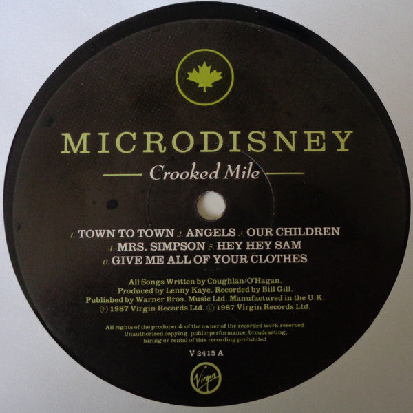 Microdisney : Crooked Mile (LP, Album)