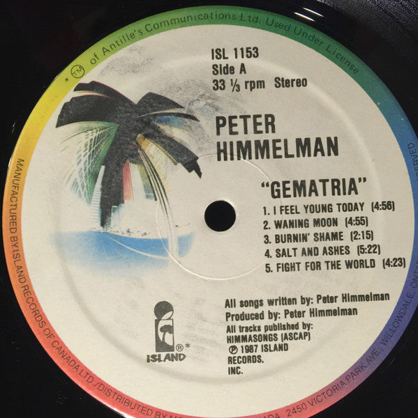 Peter Himmelman : Gematria (LP, Album)