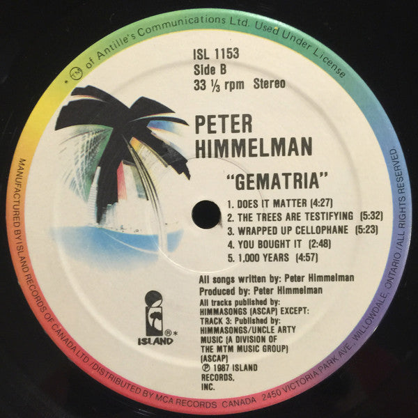 Peter Himmelman : Gematria (LP, Album)