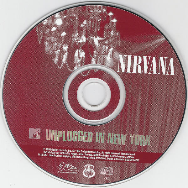 Nirvana : MTV Unplugged In New York (CD, Album, Club)