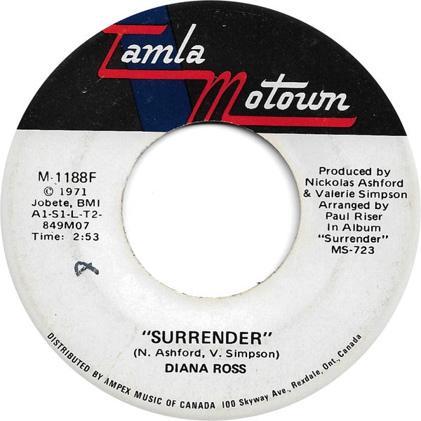 Diana Ross : Surrender / I'm A Winner (7", Single)