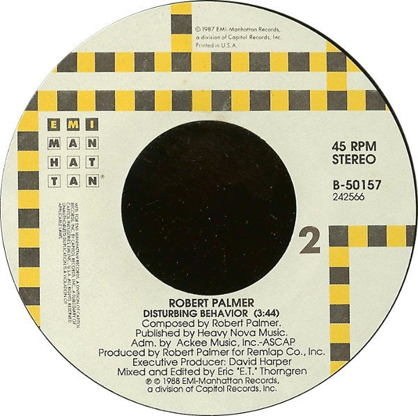 Robert Palmer : Early In The Morning / Disturbing Behavior (7")