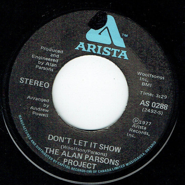 The Alan Parsons Project : Don't Let It Show / I Robot (7", Single)