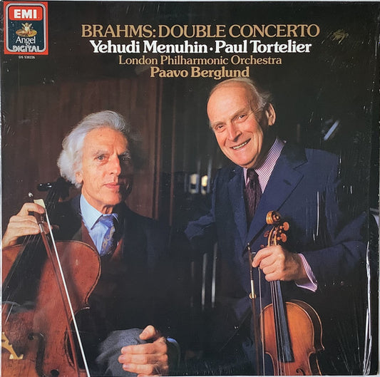 Brahms* - Yehudi Menuhin, Paul Tortelier, London Philharmonic Orchestra, Paavo Berglund : Double Concerto (LP, Club, Col)