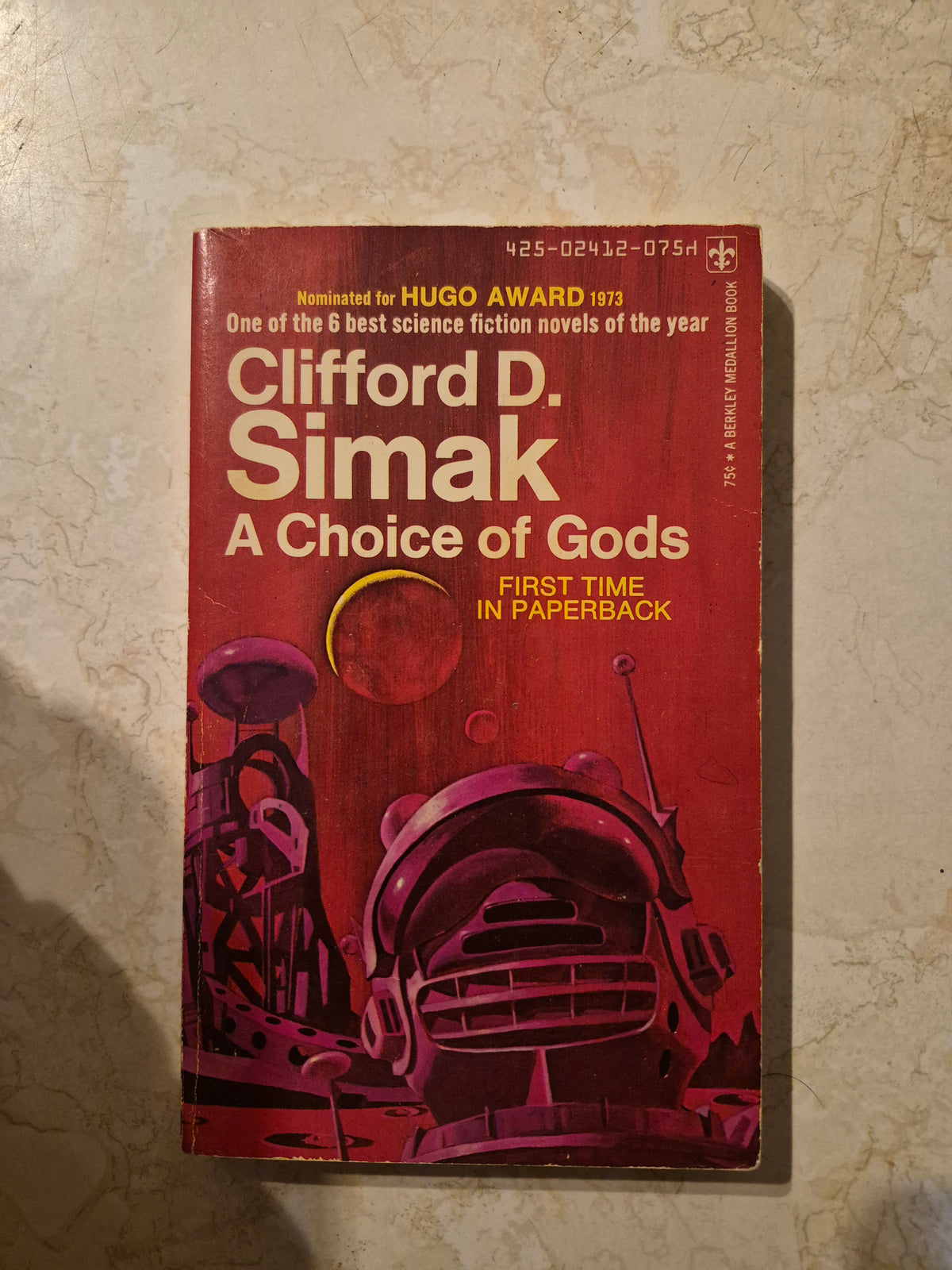 Front cover of A Choice of Gods by Clifford D. Simak, Brown Medallion paperback