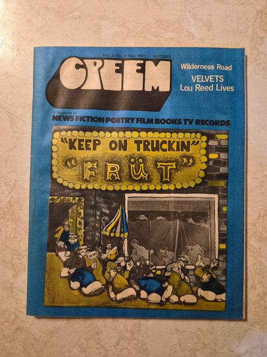 CREEM May 1971 Volume 3 Number 2 front cover featuring Früt