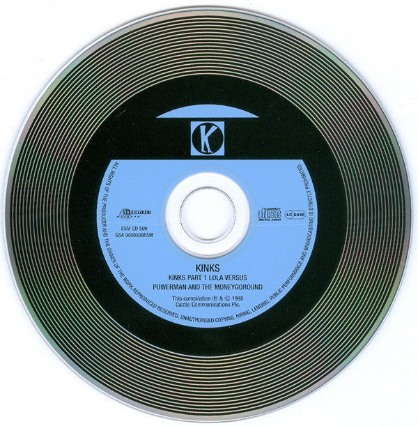 The Kinks : Lola Versus Powerman And The Moneygoround, Part  One (CD, Album, RE, RM)