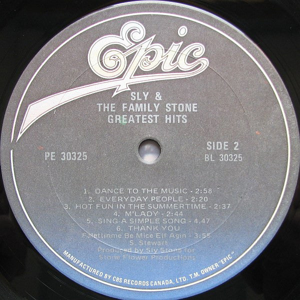 Sly & The Family Stone : Greatest Hits (LP, Comp, RE, Gat)
