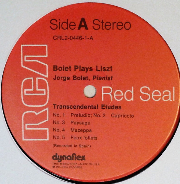 Franz Liszt / Jorge Bolet : Bolet Plays Liszt (2xLP)