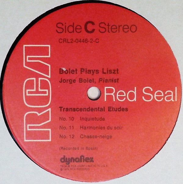 Franz Liszt / Jorge Bolet : Bolet Plays Liszt (2xLP)