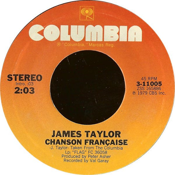 James Taylor (2) : Up On The Roof  (7", Styrene, Ter)