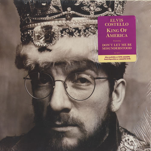 The Costello Show Featuring The Attractions And The Confederates : King Of America (LP, Album)