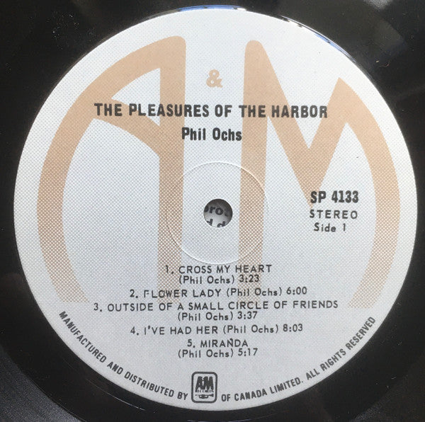 Phil Ochs : Pleasures Of The Harbor (LP, Album, RE)