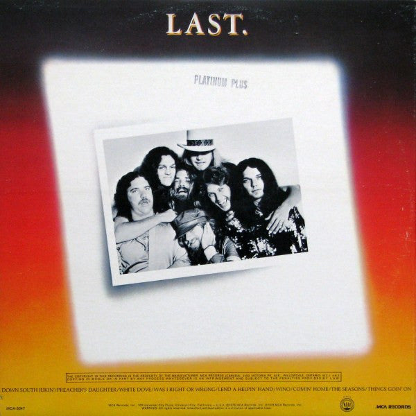 Lynyrd Skynyrd : Skynyrd's First And... Last (LP, Album, RE, Gat)