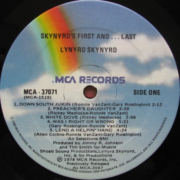 Lynyrd Skynyrd : Skynyrd's First And... Last (LP, Album, RE, Gat)