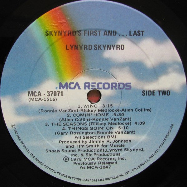 Lynyrd Skynyrd : Skynyrd's First And... Last (LP, Album, RE, Gat)