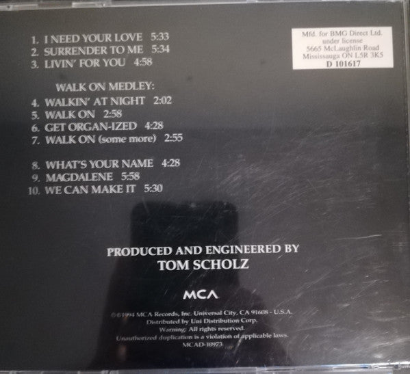 Boston : Walk On (CD, Album, Club)