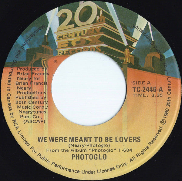 Photoglo* : We Were Meant To Be Lovers (7", Single)