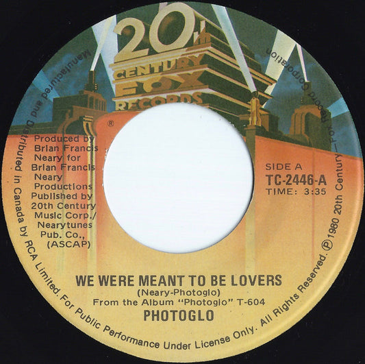 Photoglo* : We Were Meant To Be Lovers (7", Single)