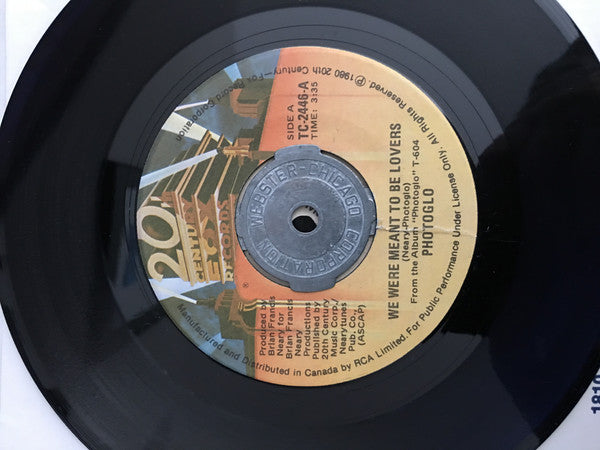 Photoglo* : We Were Meant To Be Lovers (7", Single)